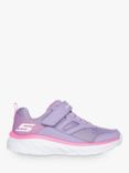 Skechers Kids' Boundless Trainers, Lavender/Pink