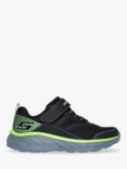 Skechers Kids' Boundless Trainers, Black/Lime