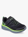 Skechers Kids' Boundless Trainers, Black/Lime