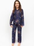 Minijammies Kids' Firework Pyjama Set, Navy/Multi