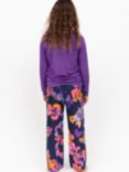 Minijammies Kids' Floral Pyjama Set, Purple/Multi