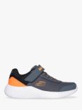 Skechers Kids' Bounder Trainers, Charcoal/Orange