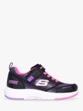 Skechers Kids' Journey Time Trainers, Black/Hot Pink