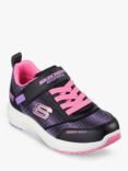 Skechers Kids' Journey Time Trainers, Black/Hot Pink