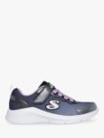 Skechers Sole Swifters Cutie Walk Trainers, Black/Lavender