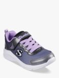 Skechers Sole Swifters Cutie Walk Trainers, Black/Lavender