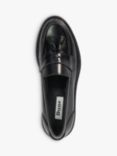 Dune Garda Wide Fit Leather Loafers, Black