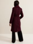 Phase Eight Nicci Wool Blend Coat, Burgundy