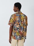 John Lewis Bamboo Print Short Sleeve Cotton Shirt, Multi