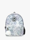 Hype Kids' Marble Backpack, 18L, White/Multi