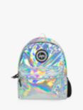 Hype Kids' Holographic Badge Backpack, Silver