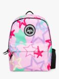 Hype Kids' Graffiti Stars Backpack, 18L, Pink/Multi