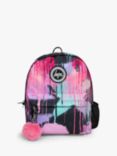 Hype Kids' Spray Paint V2 Badge Backpack, Black/Multi