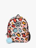 Hype Kids' Star Leopard Badge Backpack, Multi