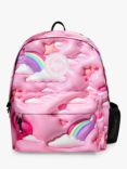 Hype Kids' 3D Clouds Badge Backpack, Pink/Multi