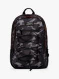 Hype Kids' Mono Camo Maxi Backpack, Black/Grey