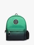 Hype Kids' Fade Backpack, 18L, Black/Green