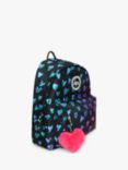 Hype Kids' Scribble Heart Badge Backpack, Multi