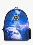 Hype Kids' Space Storm V2 Fade Badge Backpack, Blue/Multi