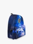 Hype Kids' Space Storm V2 Fade Badge Backpack, Blue/Multi