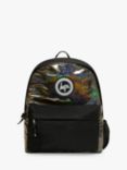 Hype Kids' Glitter Backpack, 18L, Black