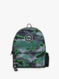 Hype Kids' Glow Camo Backpack, 18L, Green/Multi