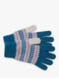 Celtic & Co. Fair Isle Lambswool Gloves, Icelandic Blue