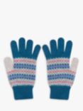 Celtic & Co. Fair Isle Lambswool Gloves, Icelandic Blue