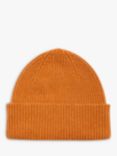 Celtic & Co. Rib Lambswool Beanie Hat, Saffron