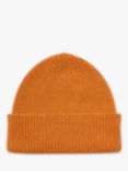 Celtic & Co. Rib Lambswool Beanie Hat, Saffron