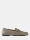 Mint Velvet Leather Snaffle Detail Loafers, Taupe