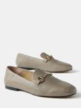 Mint Velvet Leather Snaffle Detail Loafers, Taupe