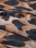 Mint Velvet Leopard Print Skinny Scarf, Camel