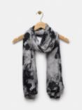 Mint Velvet Abstract Leightweight Printed Scarf, Grey/Multi