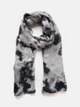 Mint Velvet Abstract Leightweight Printed Scarf, Grey/Multi