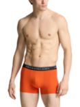 Polo Ralph Lauren Stretch Cotton Trunks, Pack of 3, Orange/Green/Black