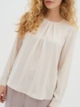 InWear Dota Pleat Blouse, French Nougat