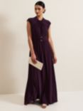 Phase Eight Tolly Jersey Maxi Dress, Burgundy