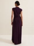 Phase Eight Tolly Jersey Maxi Dress, Burgundy