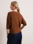 Phase Eight Cristine Fine Knit Batwing Jumper, Spice