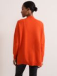 Phase Eight Holly Button Neck Jumper, Orange