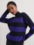 Phase Eight Sammi Stripe Jumper, Navy