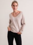 Phase Eight Senita V-Neck Jumper, Oatmeal