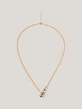 Jigsaw Molten Bead Necklace, Gold