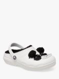 Crocs Kids' Classic Lined Panda Clogs, White/Black