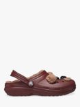 Crocs Kids' Classic Lined Bear Clogs, Brown