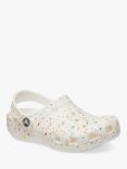 Crocs Kids' Classic Splat Crocs, White/Multi