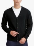 Casual Friday Karl Lambswool Knitted Cardigan, Dark Navy