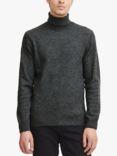 Casual Friday Bounty Wool Blend Roll Neck Jumper, Pewter Mix