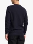 Casual Friday Karl Crew Neck Structured Knit Jumper, Dark Navy